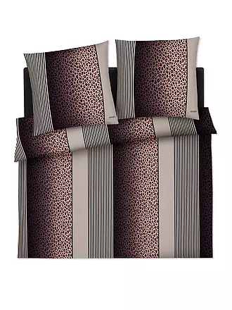 JOOP | Satin Bettwäsche LEO 2x 70x90cm / 200x200cm Stone | 